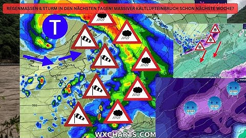 WETTERWARNUNG! DAUERREGEN & STURM am Dienstag! MASSIVER KALTLUFTEINBRUCH schon nächste Woche?