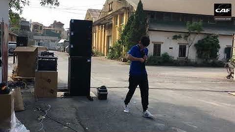 Test LINE ARRAY CAF ALPHA 12 VS SUP CAF CA218 Ngoài Trời
