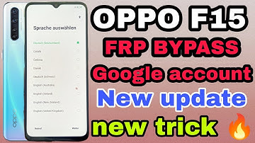 Oppo F15 FRP BYPASS  | Oppo CPH2001 FRP BYPASS || OPPO F15 google account  bypass  | without pc |