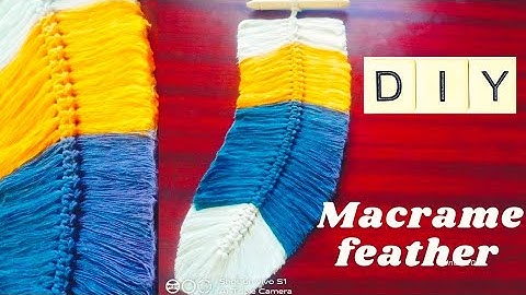 DIY Macrame feather | Macrame for beginners