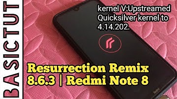 how to install [OFFICIAL] Resurrection Remix 8.6.3 | Redmi Note 8/8T [UNIFIED