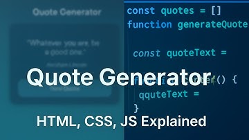 B.Tech CSE Project for Beginners: Build Your First Web App – Quote Generator