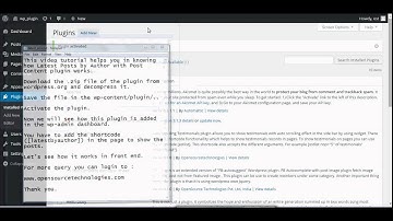 Latest Posts by Author with Post Content - Wordpress Plugin Tutorial