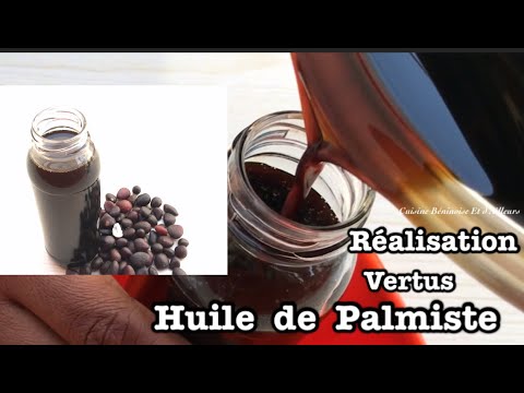 Huile De Palmiste Noir 100% Naturelle - Produit Artisanal - 200ml - Multi-usages Bien-être