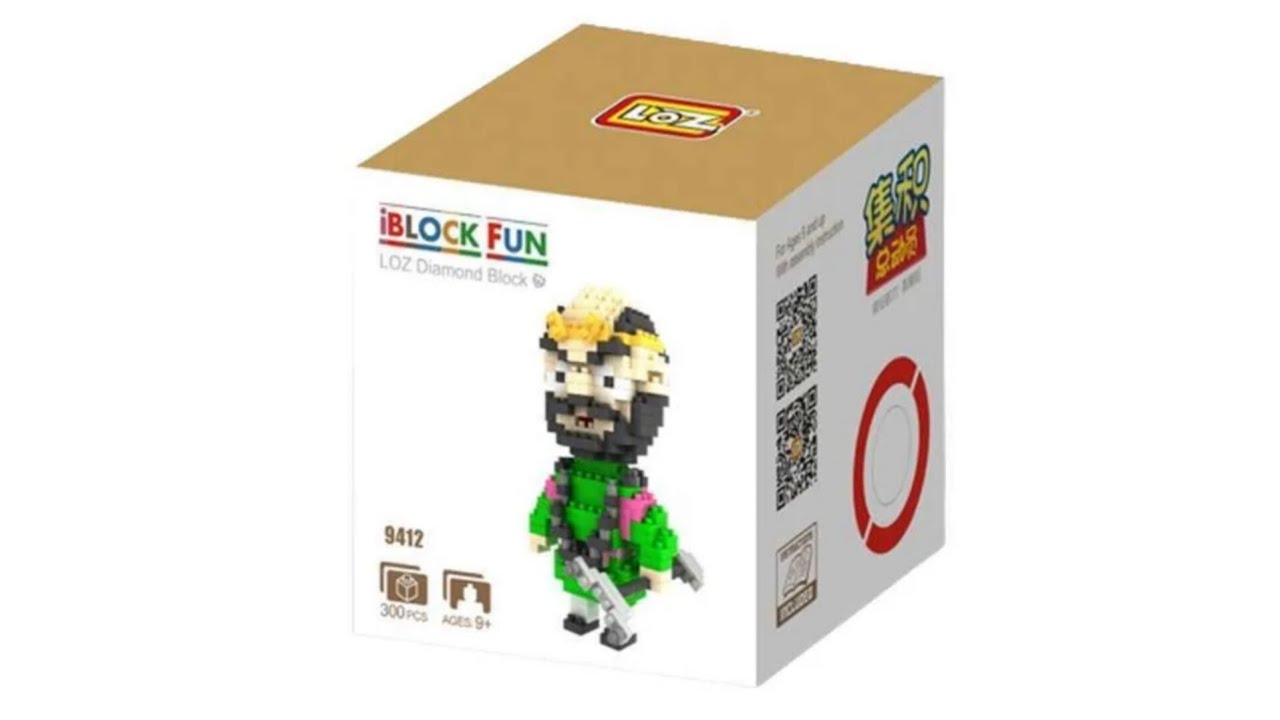 Loz Bricks 9412 Journey To The West Sandy Sha Wujing Monkey King Sun Wu Kong 300 Pcs