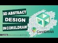 3D Abstract DesignModern Background in CorelDRAW