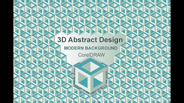 3D Abstract DesignModern Backgroundin CorelDRAW