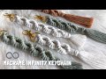 Macramé INFINITY KEYCHAIN Tutorial | llaveros en macrame | 마크라메 키링