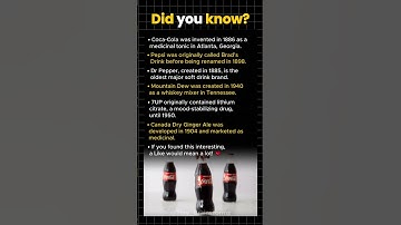 Soft Drink Origins That Will Blow Your Mind