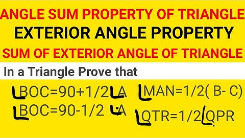 Lines and Angles | Triangles | class 9 CBSE Mathematics | The orem of Triangle
