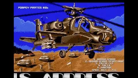 pompey pirates 86 menu for Atari ST