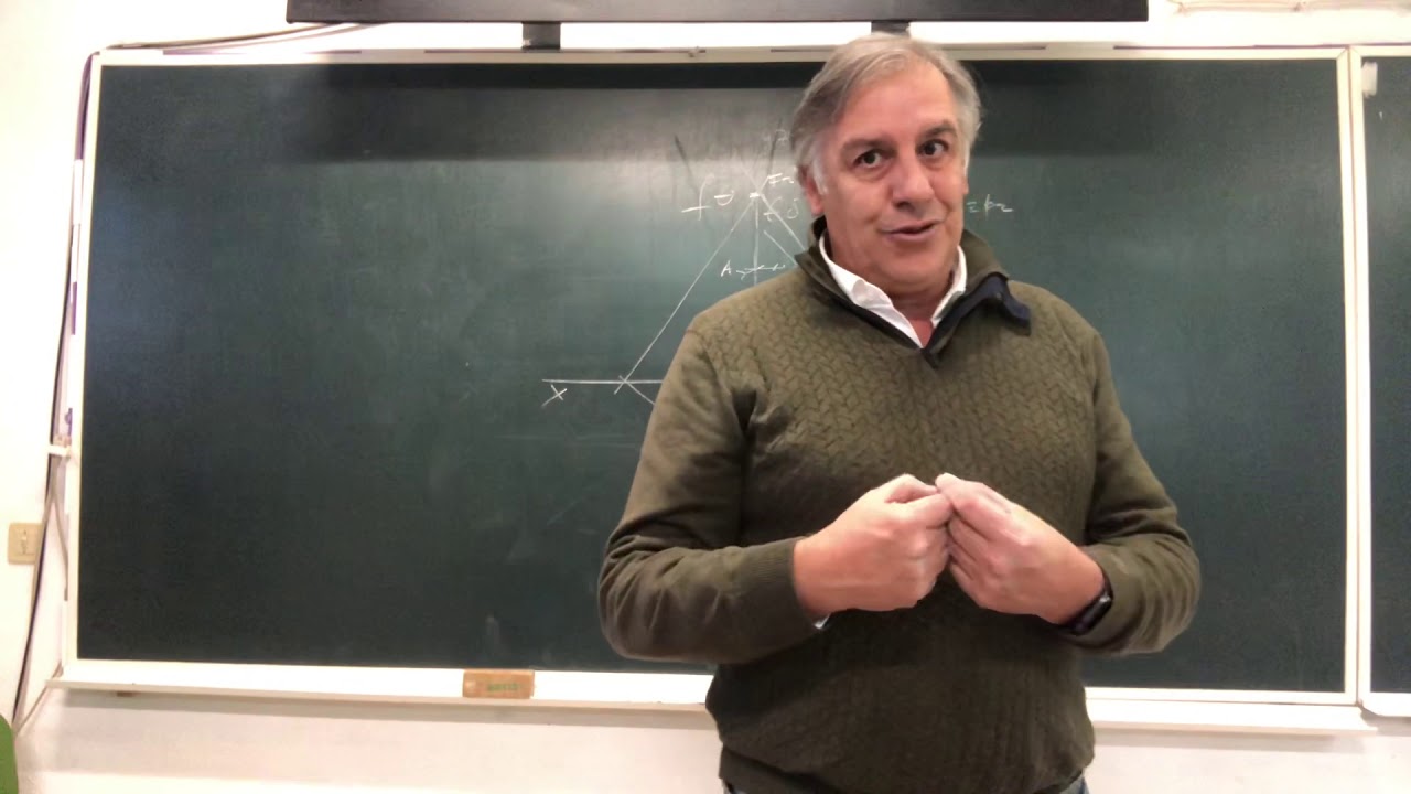 GEOMETRIA DESCRITIVA - Interseção de um plano oblíquo com uma reta de perfil