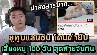 ยูทูบเบอร์โดนทัวร์ลง ทำคลิปเลี้ยงหมู 100 วัน สุดท้ายจับมันกิน