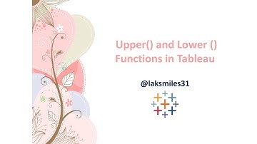 Upper() and Lower() Function in Tableau | Tableau Tutorial Advanced