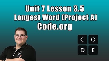 Code.org Unit 7 Lesson 3.5 - Longest Word (Project A)