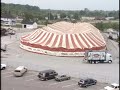 Ball State University circus tent setup, 1991
