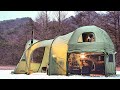 Camping solo de luxe dans une tente de 3 pices avec land rover defender