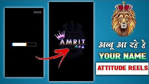 Instagram trending name art video editing in alight motion, Apne name ka attitude video kashe banaye