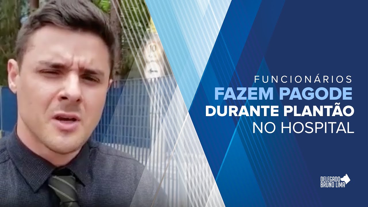 Funcionários fazem pagode durante plantão no Hospital Geral de Taipas - Delegado Bruno Lima