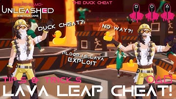 A *NEW* CHEAT in LAVA LEAP?! (Duck Cheat) | Squid Game: Unleashed (Mobile)