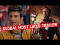 Global Most Liked Movies Teaser/Trailer on Youtube (Top 10)