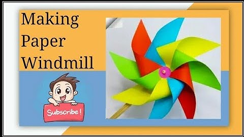 Diy Paper Windmill Moving Paper Toy | Making Colorful Windmill | Made By Craft With Creativity.