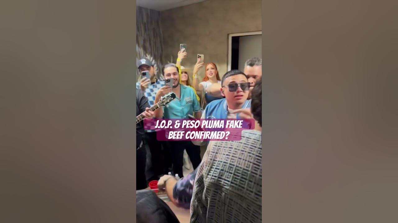 JOP and Tito Doble P singing La People backstage #fuerzaregida #pesopluma #beef #titodoublep #2023
