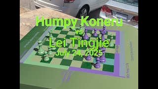Humpy Koneru vs Lei Tingjie at Women's World Cup 2025 on July 24, 2025