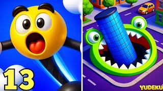 🕳️⚫🤸‍♂️ Hole.io x Stretch Guy – Stretch Smart or Fall Into the Void! 😱💥🔥 screenshot 5