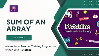 Sum of an Array | Python Editor | PictoBlox