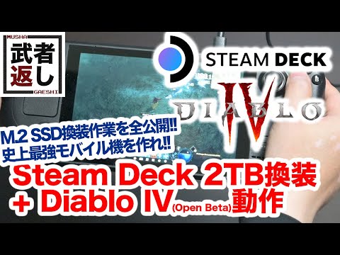 Steam Deck 2TB換装 + Diablo IV (Open Beta) 動作