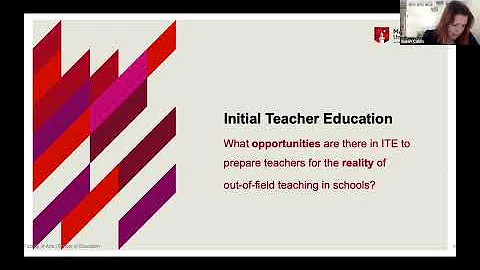 Susan Caldis: Initial Teacher Education and Teaching Out-of-field