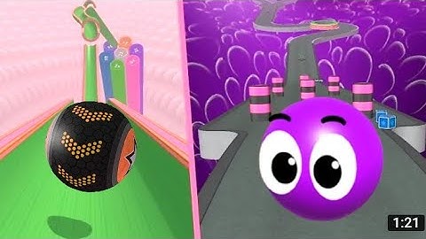 PORTAL RUN,GOING BALLS RIVERS VS SKY ROLLING BALL GAME PLAY SPEED RUN, ANDROID MOBILE GAMES IOS GAME