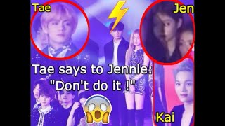 BTS V Taehyung & Jennie BlackPink: Taennie jealous moment ft EXO's Kai (Jenkai mediaplay?) - Part 2