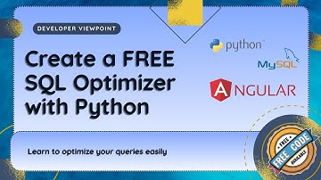 🚀 SQL Query Optimizer Project | Python + Angular | Final Year Project Demo