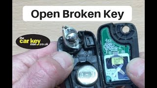 open broken car key how to safely diy fix