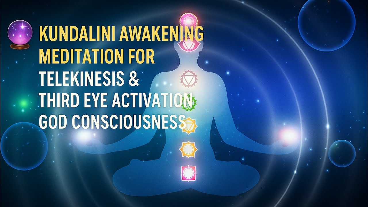 🔮 Kundalini Awakening Meditation for Telekinesis & Third Eye Activation