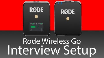 Rode Hand Held Wireless Go Interview Setup - Budget Microphone  Kit - 4k UHD