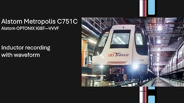 [REUPLOAD] Alstom Metropolis C751C — Inductor Recording w/ Waveform [Acceleration & Deceleration]