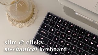 apple keyboard dupe? ⌨️ Vissles LP85 unboxing (low-profile keyboard, optical-mechanical switches)