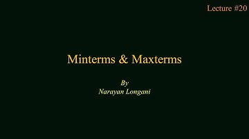 Minterms & Maxterms | How to Make | Boolean Functions | Examples