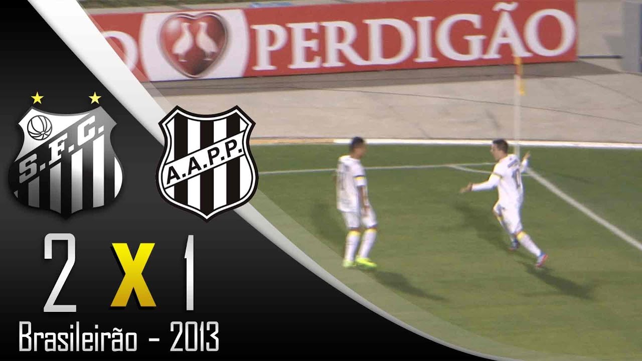 Veja os gols - Santos 2X1 Ponte Preta - Brasileirão 2013 - YouTube