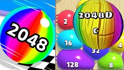 Blob Merge 3D 2048Dc New High Score vs Ball Run 2048 vs REVERSE #ballgamezone