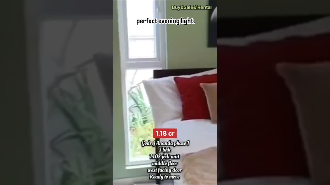 3 bhk in godrej Ananda phase 1 for sale 1408 jodi unit call 8271207456 to get Availablelty.