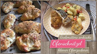 Großmutters serbische Ofen - Schnitzel  / auf dem kleinen Ofenzauberer von Pampered Chef®