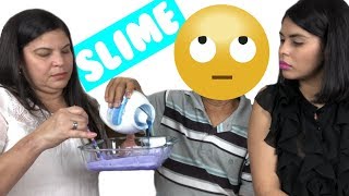 MI PAPÁ HACE SLIME POR PRIMERA VEZ  | EL PAPÁ DOMINICANO CON ANDY