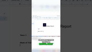 ✅ Master Google Docs Weekly Report Template — Easy Formatting Guide! 📄