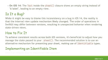 Resolving the SwiftUI .sheet() Behavior Discrepancy in iOS 13 and iOS 14