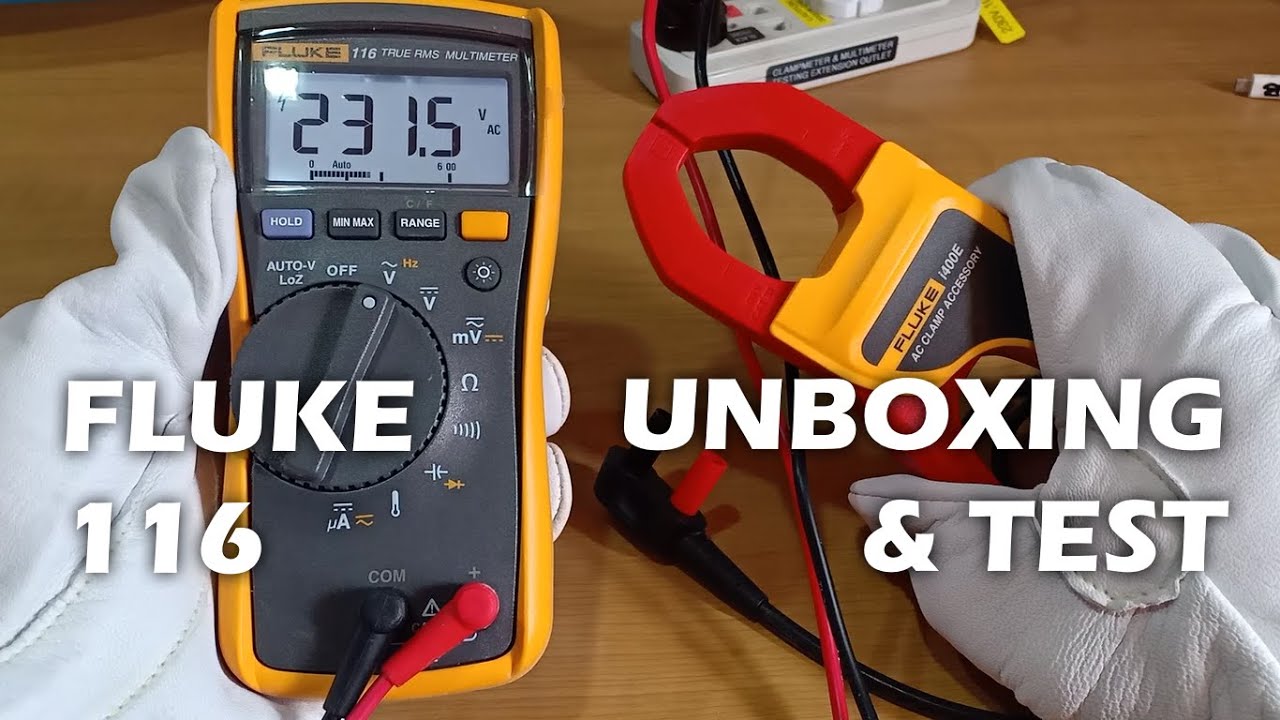 [Eng Sub] FLUKE 116 True RMS Digital Multi Meter- Unboxing and First ...