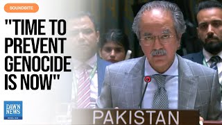 Pakistan Urges UNSC To Act As Israel ‘Starves’ Palestinians In Gaza | Dawn News English